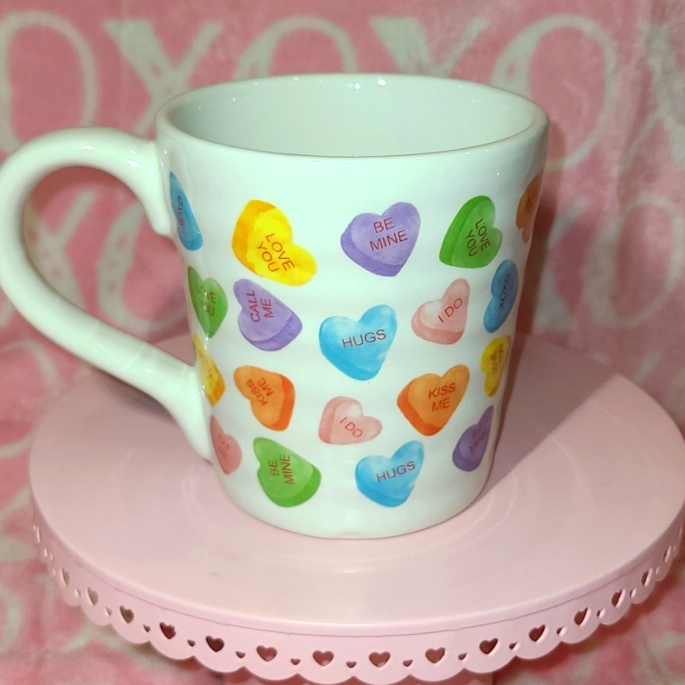 Valentine hearts mug